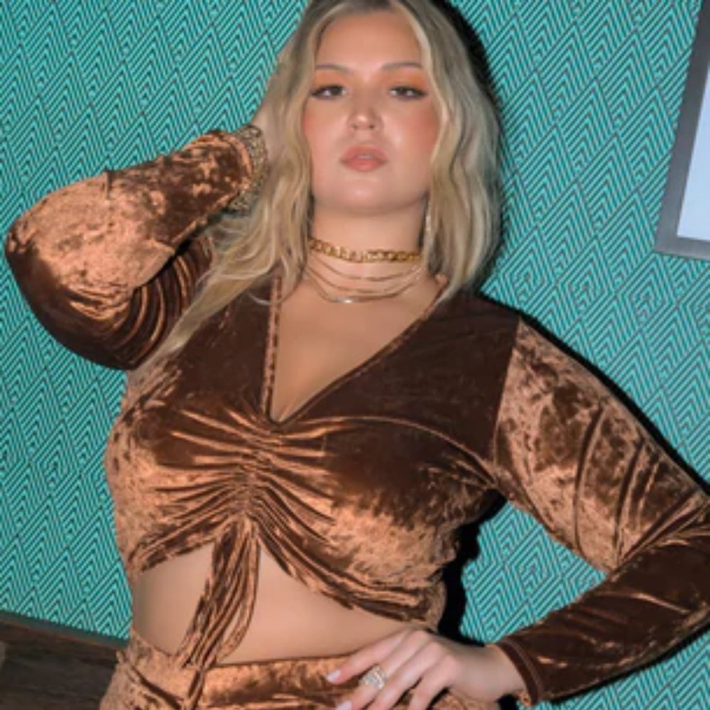 Velvet Ruched Set